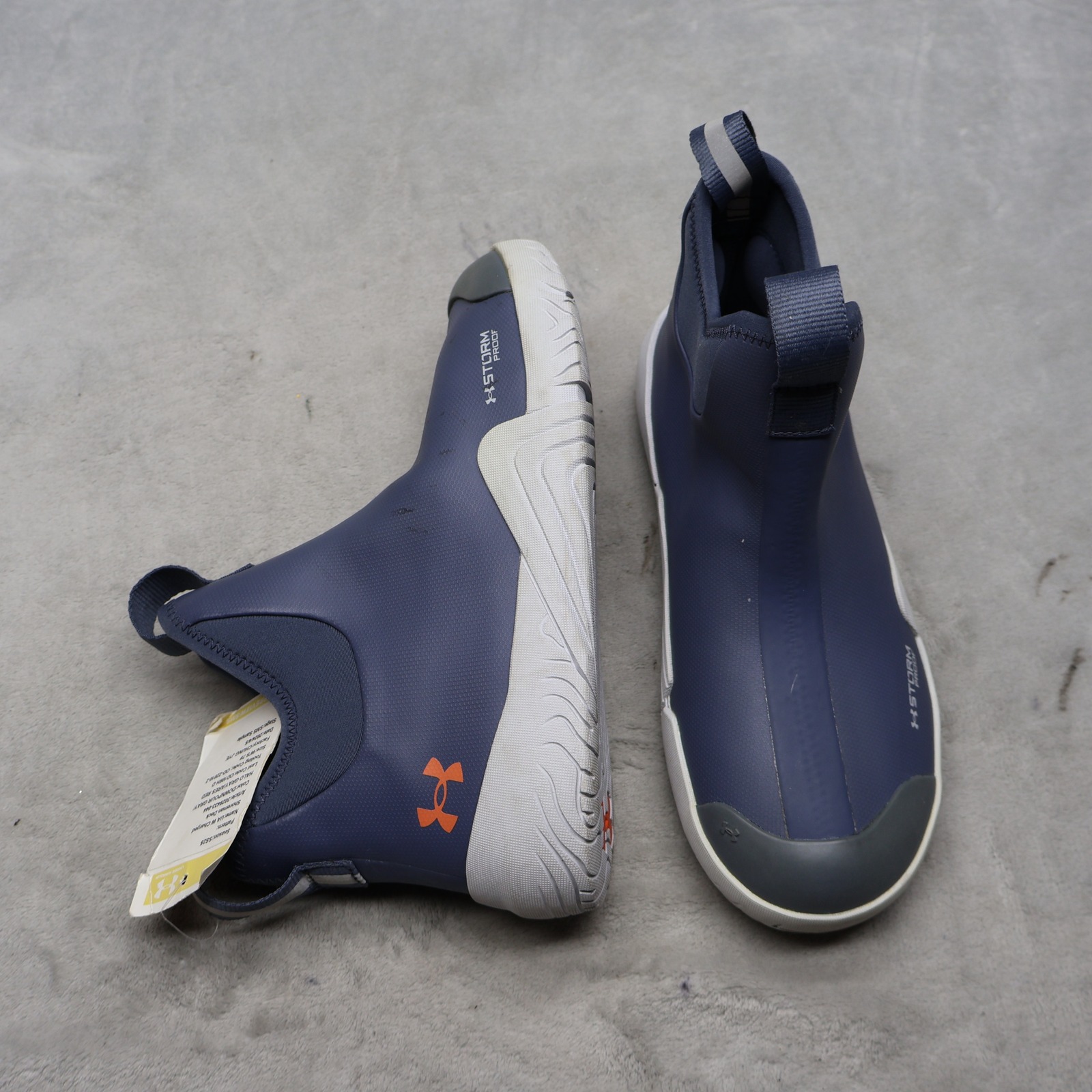 Under Armour Womens 7d Deck Boots Blue Charged Shoreman Waterproof Nwd